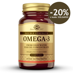 Solgar Omega-3 Double Strength, kapsule (30 kapsul)