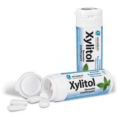 Xylitol, varovalni žvečilni gumi z okusom poprove mete (30 žvečilnih gumijev)