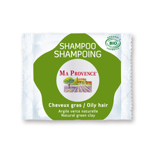 Ma Provence trdi šampon z zeleno glino za mastne lase (80 g)