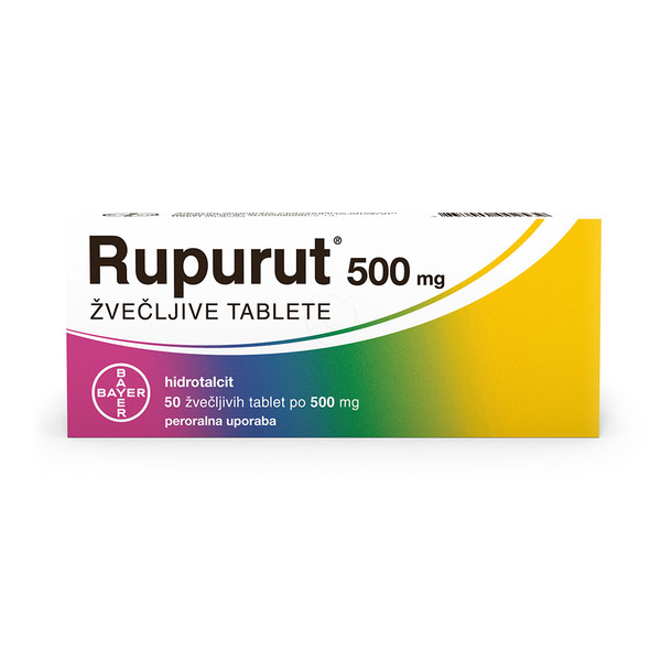 Rupurut 500 mg, žvečljive tablete (50 žvečljivih tablet)