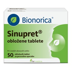 Sinupret, obložene tablete (50 obloženih tablet)