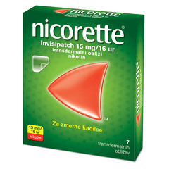 Nicorette Invisipatch, 15 mg/16 ur transdermalni obliži
