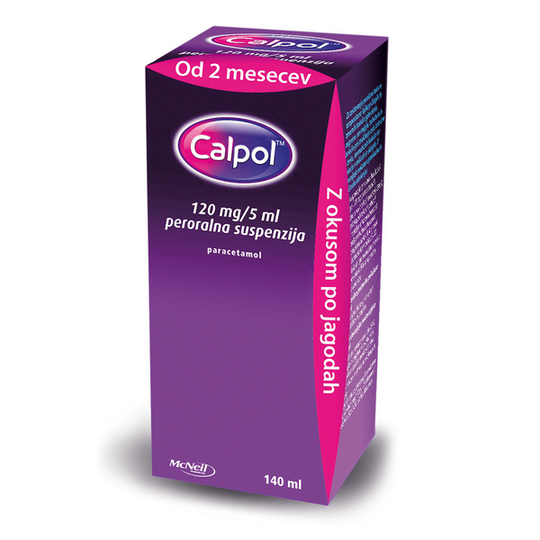 Calpol120 mg/5 ml, peroralna suspenzija (140 ml)