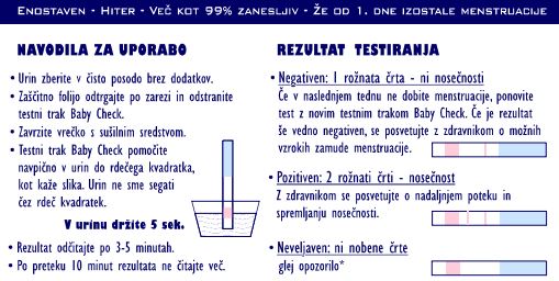 test za nosečnost